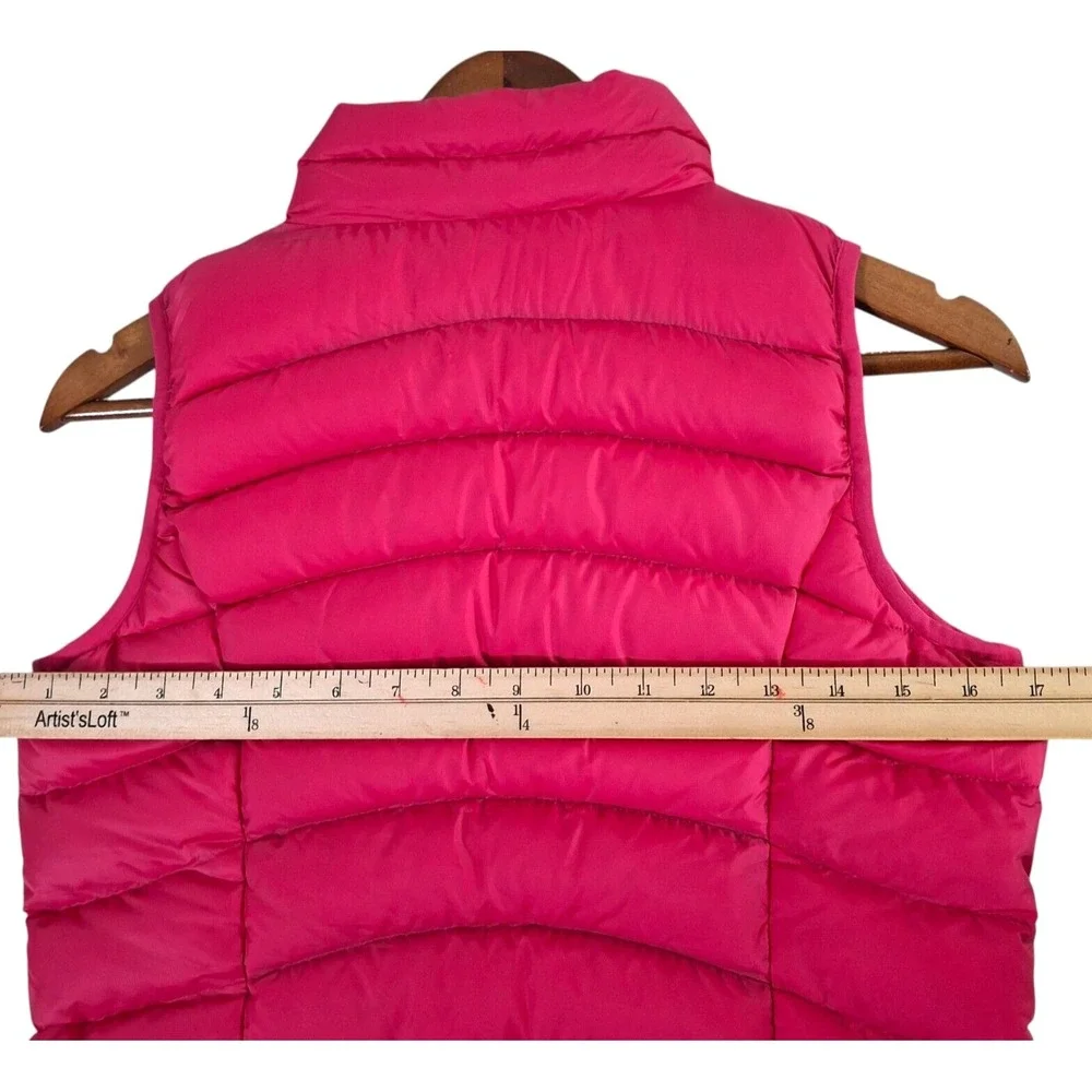 Patagonia‎ Goose Down Vest Girl's Large Pink Full Zip Sleeveless Puffer